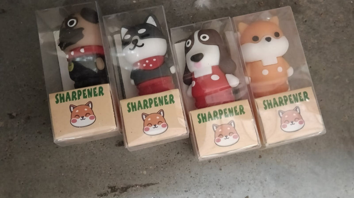 Cartoon Eraser with Pencil Sharpener β Durable 2-in-1 for Kids (Mix Design)