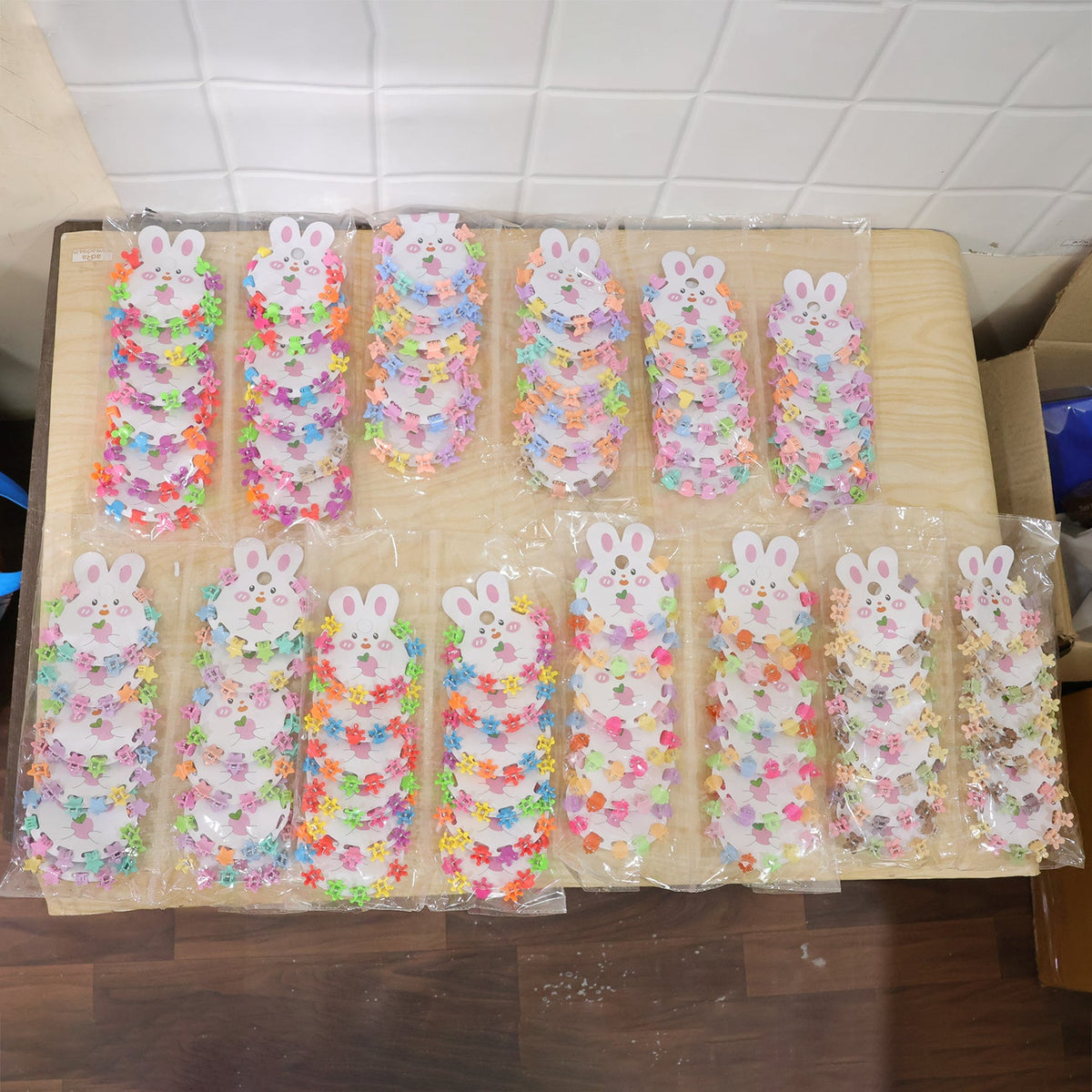 Mini Claw Hair Clips β 120-Piece Pastel Bear Set for Girls